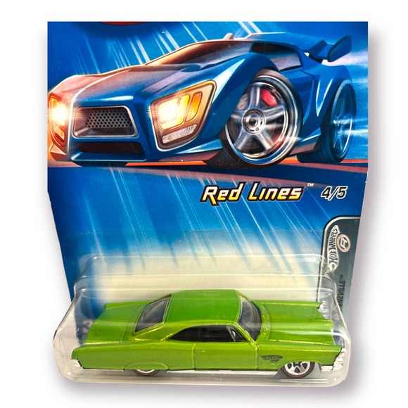 2005 Hot Wheels Red Lines Pontiac Bonneville #99 Green Faster Than Ever NOC